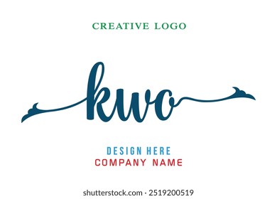 KWO  lettering logo is simple, easy to understand and authoritative