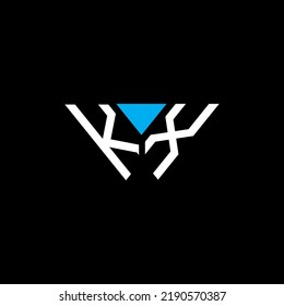 Diseño creativo del logotipo de la letra KX con gráfico vectorial, diseño de logotipo Abc sencillo y moderno.