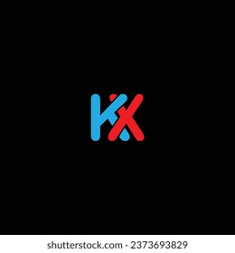 KX letter logo creative design with vector graphic KX simple and modern logo