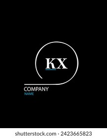 KX Letter Logo Design. Unique Attractive Creative Modern Initial KX Initial Based Letter Icon Logo