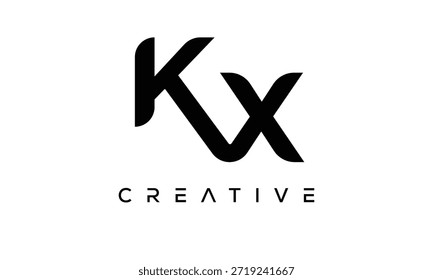 KX Letter Monogram Logo for Modern Creative Brand Identity