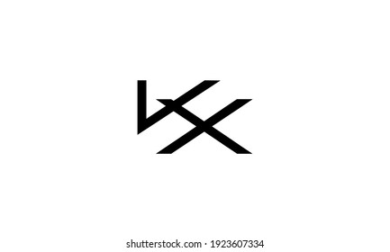 KX Letter Signature Logo Template - Vector