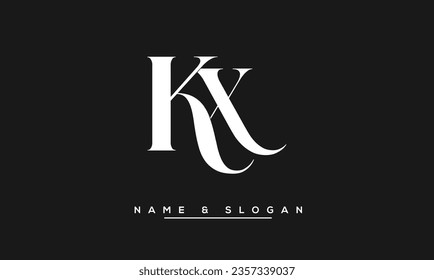 KX,  XK  Abstract  Letters  Logo  Monogram
