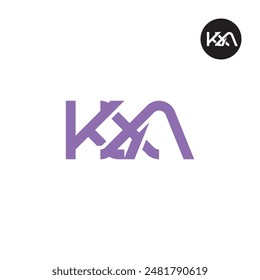 KXA-Logo-Buchstabe Monogramm Design