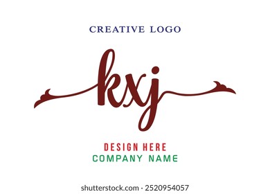 KXJ  lettering logo is simple, easy to understand and authoritative
