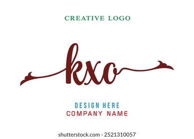 KXO  lettering logo is simple, easy to understand and authoritative