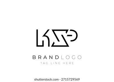 KXP abstract letter logo design. Modern Business Logo Design With Abstract Typography and Contemporary Style