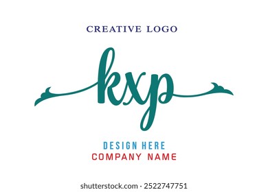 Logotipo de letras KXP es simple, fácil de entender y autorizado