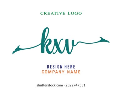 KXV  lettering logo is simple, easy to understand and authoritative