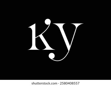 KY Abstract Letters Logo Monogram