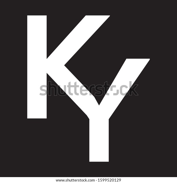 Ky Company Linked Letter Logo Vector 스톡 벡터(로열티 프리) 1599520129