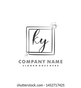 KY Initial beauty monogram logo vector