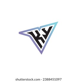KY letter combination cool logo esport or gaming initial logo as a inspirational concept design