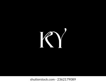 Diseño inicial del logotipo de la letra KY 