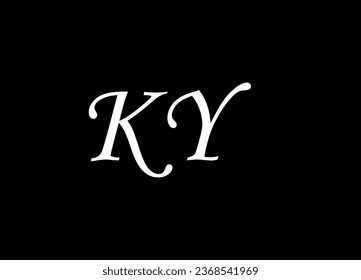 Design des KY-Briefes-Logos und des Monogrammlogos