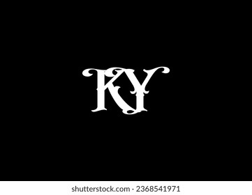 Design des KY-Briefes-Logos und des Monogrammlogos