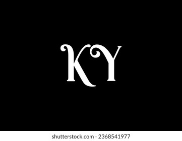 KY letter logo design and monogram logo design