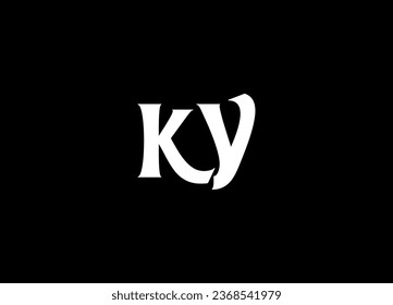 KY letter logo design and monogram logo design