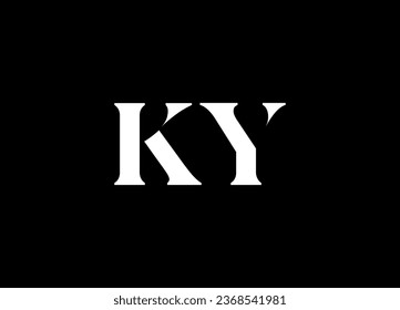 KY letter logo design and monogram logo design