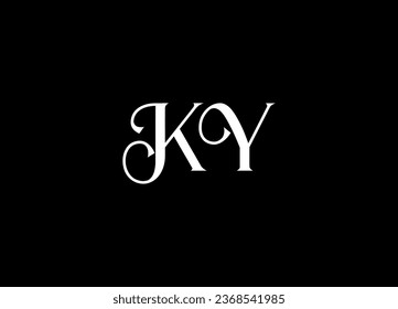 Design des KY-Briefes-Logos und des Monogrammlogos