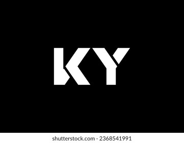 KY letter logo design and monogram logo design
