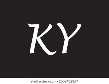 KY letter logo and initial logo design