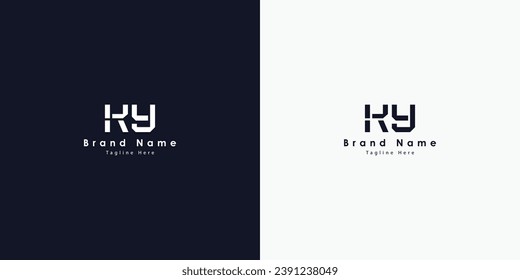 KY Letters vector logo design