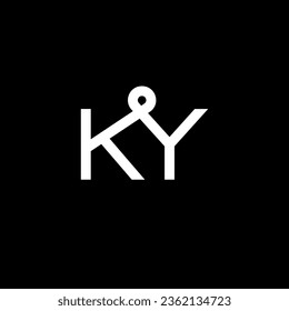 KY-Logo, KY Monogram, Initial KY-Logo, Letter KY-Logo, Kreativsymbol, Vektorgrafik