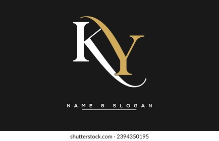 KY,  YK  Abstract  Letters  Logo  Monogram