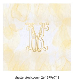 KY, YK, logotipo KY, Letra KY, Monograma KY, Logotipo para Casamento, monograma para Casamento, Monograma de Casamento, Logotipo de Casamento, Design de Logotipo, Monograma Vintage