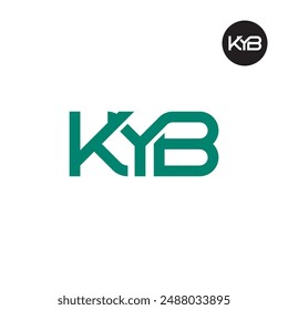 KYB Logo Letra Monograma Diseño