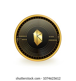 Kyber Network Cryptocurrency Coin Isolated