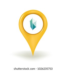 Kyber Network Cryptocurrency Map Pin