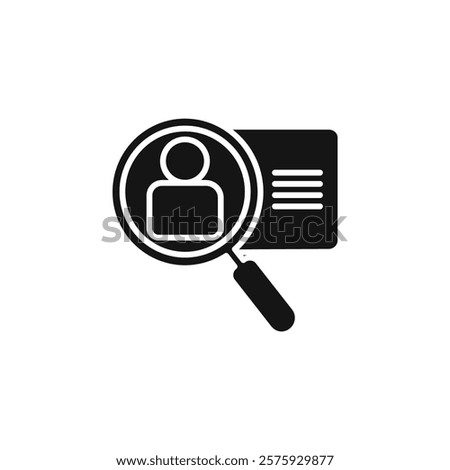 Kyc icon Simple thin line flat symbol