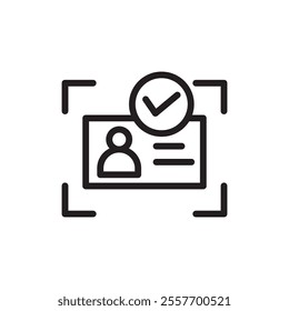 Kyc icon Thin line art collection