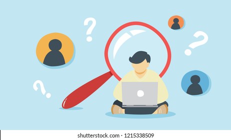 KYC Or Know Your Customer Concept. Idea Of Business Identification And Finance Safety. Cyber Crime. Isolated Flat Illustration