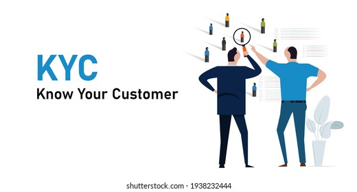 KYC know your customer concept of profiling information identity about consumer of our business