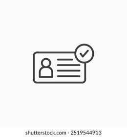 Icono de revestimiento delgado KYC aislado
