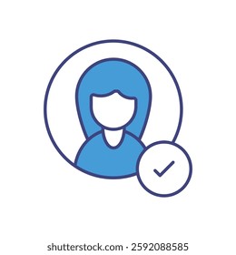 KYC vector stock illustration for identity verification.