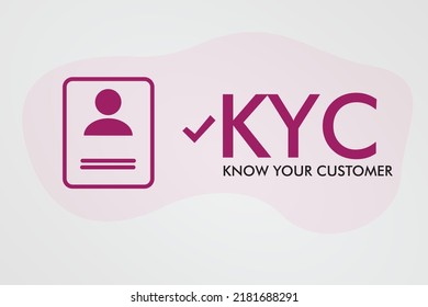 kyc verification icon KNOW YOUR CUSTOMER complete your kyc vecor 