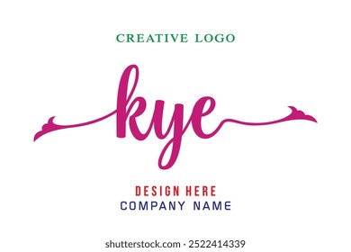 O logotipo com letras KYE é simples, fácil de entender e confiável