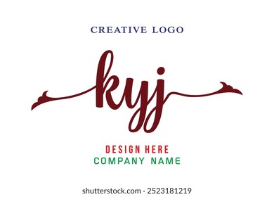 KYJ  lettering logo is simple, easy to understand and authoritative