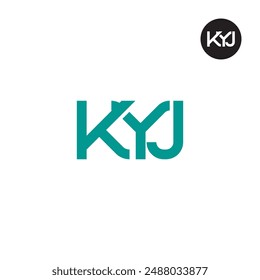 KYJ Logo Letter Monogram Design