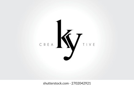KYky Elegant Serif Monogram Logo – Luxury Lowercase Typographic Lettermark for Modern Branding