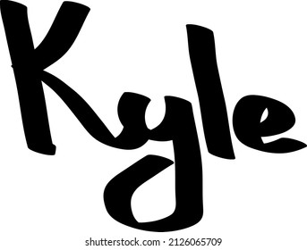 Kyle Male Name Street Art Design Stock Vector (Royalty Free) 2126065709