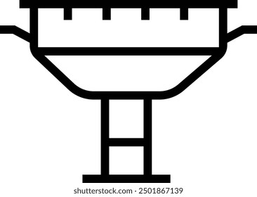 kylix icon. Thin linear style design isolated on white background