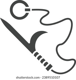 Kyoketsu Shoge icon vector image. Suitable for mobile application web application and print media.