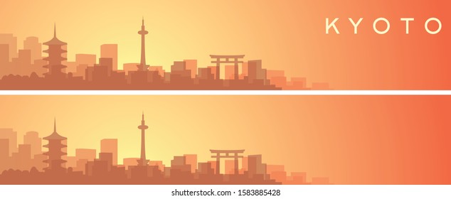 Kyoto Beautiful Skyline Scenery Banner