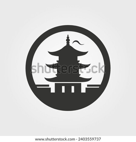 Kyoto icon - Simple Vector Illustration