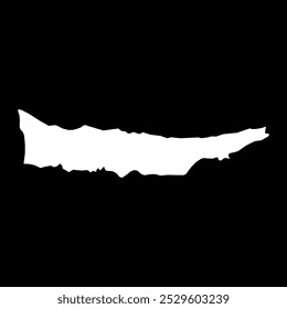 Kyrenia Stadtplan, Verwaltungsbezirk der Republik Zypern. Vektorgrafik.